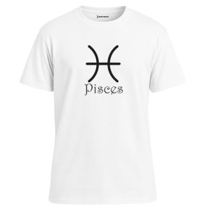 Pisces - Balık Burcu Astroloji Oversize Beyaz Tişört