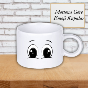Masum Emoji Kupa Bardak - Mottona Özel Kupa Bardak