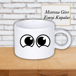 Üzgün Emoji Kupa Bardak - Mottona Özel Kupa Bardak