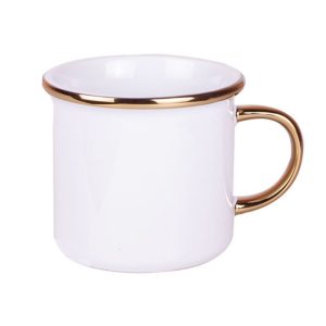 Kişiselleştirilebilir Ağız Çevresi Gold Enamel Kupa