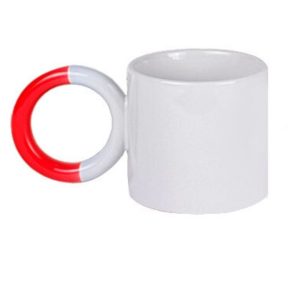 Kişiselleştirilebilir Kırmızı Halka Kuplu Kupa Bardak