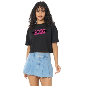 Look Tasarım Premium Crop Tişört – Siyah
