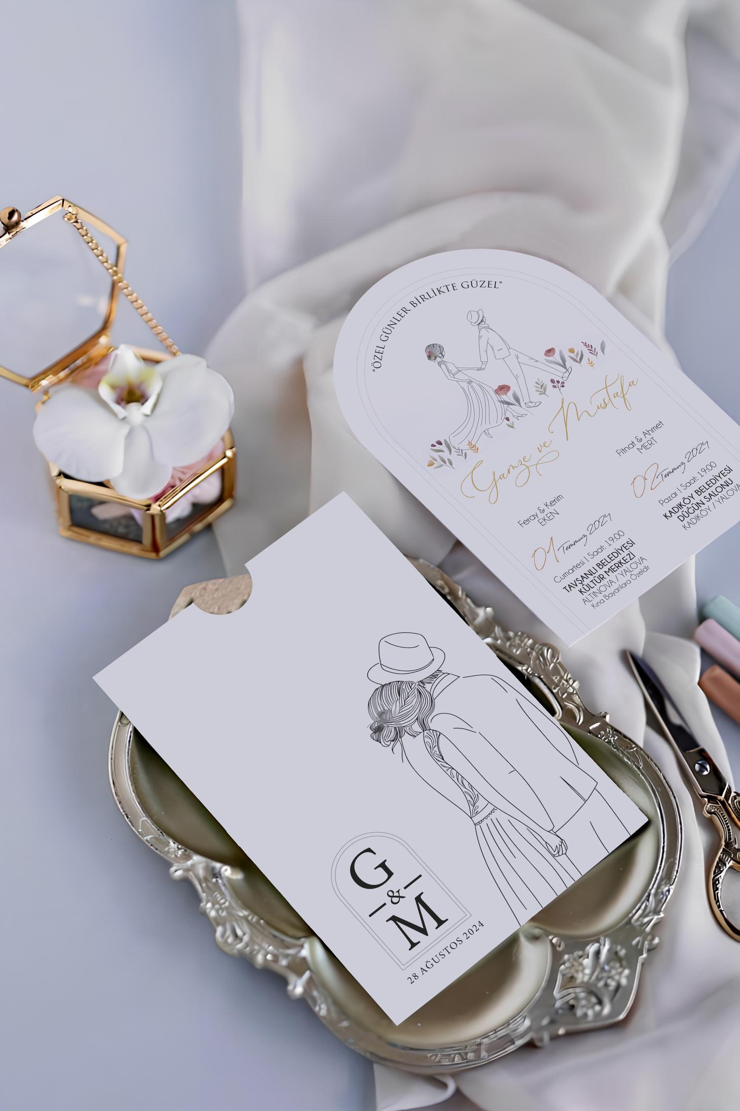 Bst 2690 Düğün Davetiyesi2 | Bustinow En Şık Düğün ve Nişan Davetiyesi Modelleri